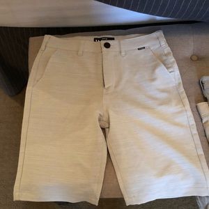 Hurley grey dry fit shorts size 16.